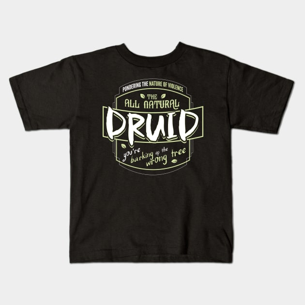 DRUID Fantasy RPG GM Dungeon Game Master DM boardgame tee Kids T-Shirt by Natural 20 Shirts